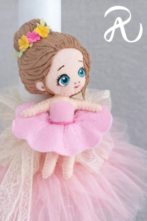 Balerina lumanare botez [2]