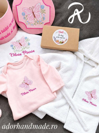 PRODUSE BOTEZ - Set prima baita cu nasii - personalizat cu numele copilului