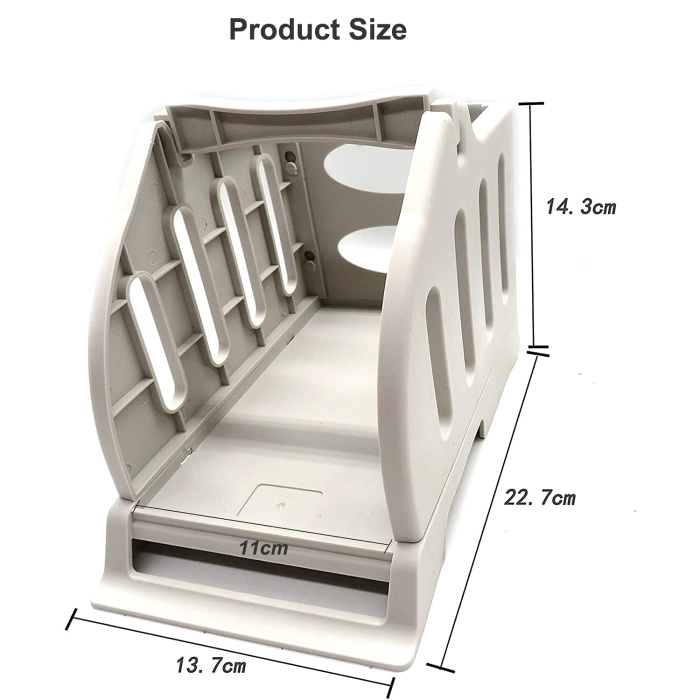 Suport etichete autoadezive 2 in 1 AdyMel® – pentru imprimanta termica, rola si stivuite, alb. [4]