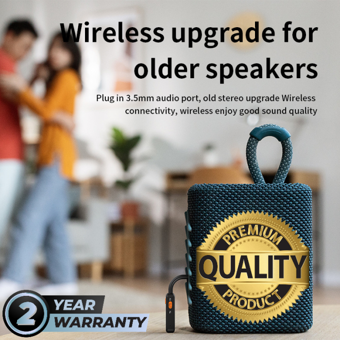 Adaptor Bluetooth 5.4 AdyMel® – jack 3.5 mm, receptor si transmitator audio, negru. [4]