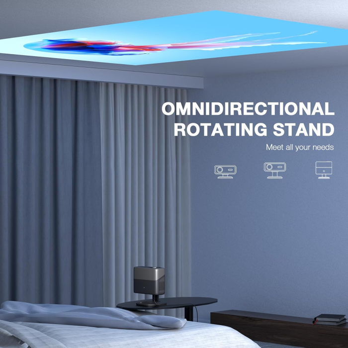 Videoproiector inteligent VISSPL® 4K – Netflix licentiat, Dolby Audio 3D, WiFi 6. [6]