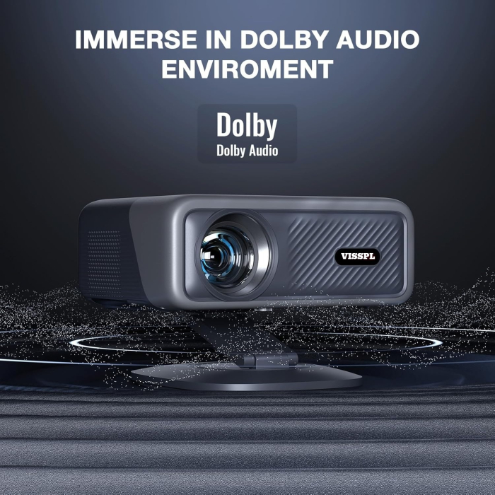 Videoproiector inteligent VISSPL® 4K – Netflix licentiat, Dolby Audio 3D, WiFi 6. [5]