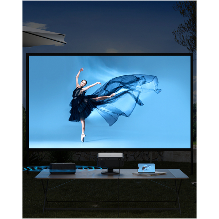 Videoproiector inteligent VISSPL® 4K – Netflix licentiat, Dolby Audio 3D, WiFi 6. [7]