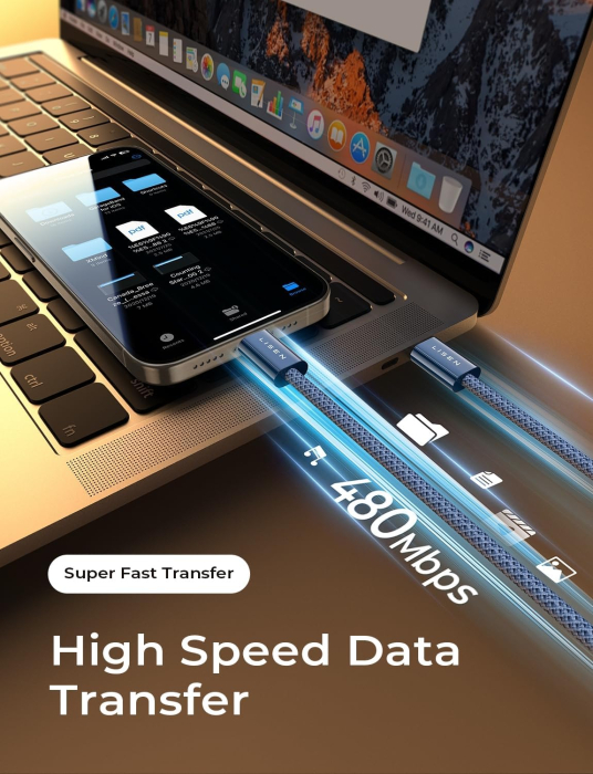 Cablu USB C la USB C LISEN® 60W – set 4 buc, PD 3.0, fast charge. [4]