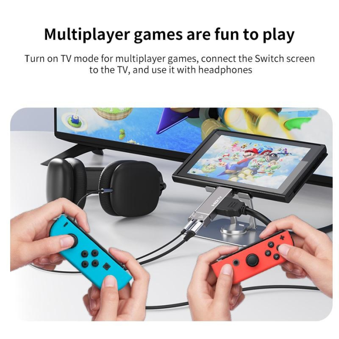 Adaptor Type-C la HDMI 3 in 1 AdyMel® – 4K 60Hz UHD, Aux, PD 100W. [5]