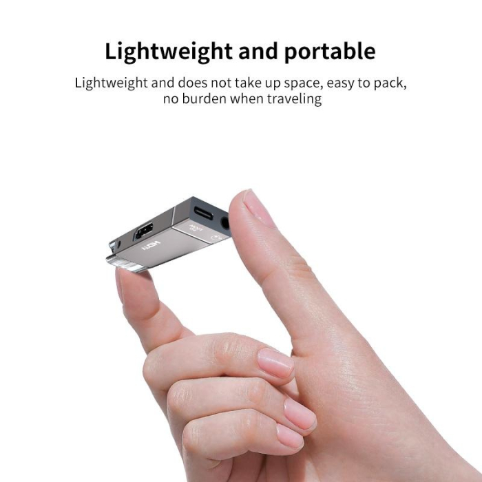 Adaptor Type-C la HDMI 3 in 1 AdyMel® – 4K 60Hz UHD, Aux, PD 100W. [8]