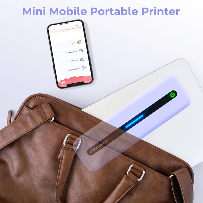 Imprimanta termica portabila Phomemo® M832 – autocolante termice 300 dpi, mov. [7]