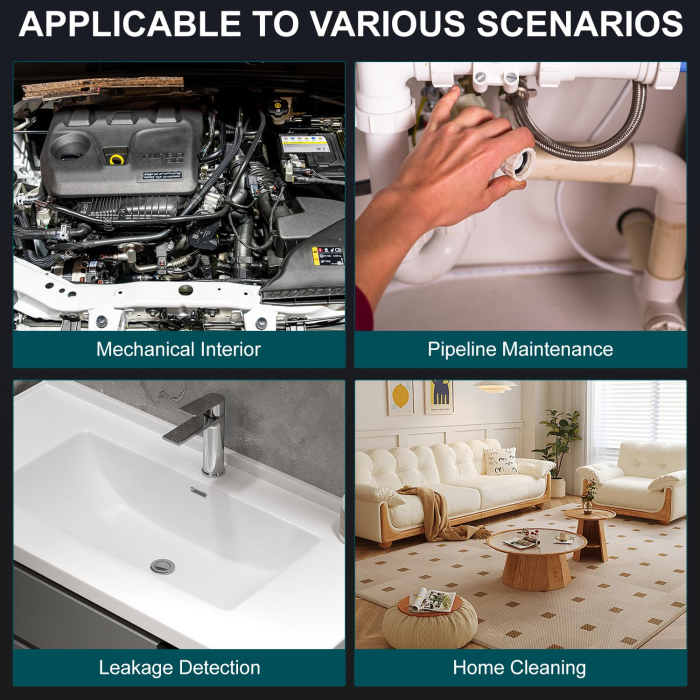 Endoscop industrial HANMATEK® 1080P – IP67, cablu 5 m, ecran 4,3", LED reglabil. [8]