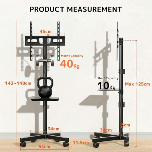 Suport televizor AdyMel® cu roti 23–60” [2]
