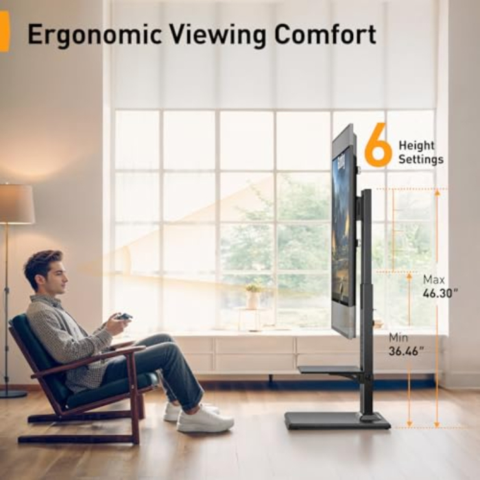 Suport TV Perlegear® 32–86 inch – stand Premium, VESA 600x400, multifunctional. [5]