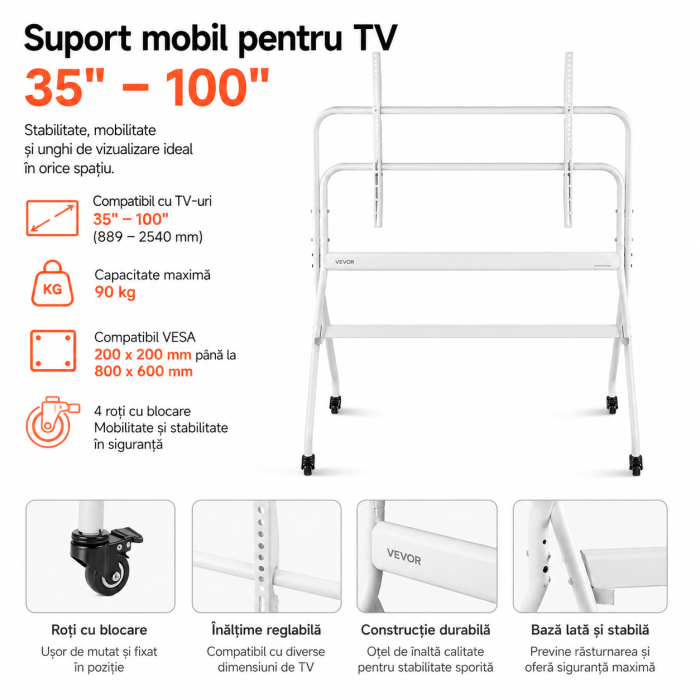 AM319 - Suport TV pentru Televizor 35-100 Inch [2]