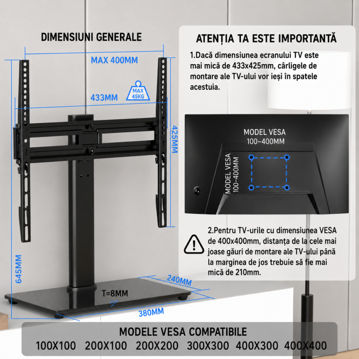 Suport TV 26-55 inch Suptek® TS202 [2]