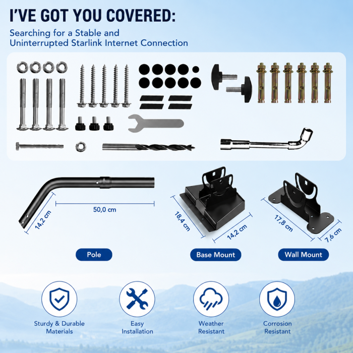 Suport Reglabil pentru Antena Starlink Gen 3 [2]