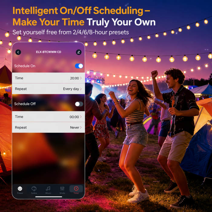 Ghirlanda luminoasa Smart LED pentru exterior, lungime 17.5 m [5]