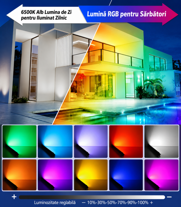 AM341 - Set Proiector LED Liniar RGB 44 cm [7]