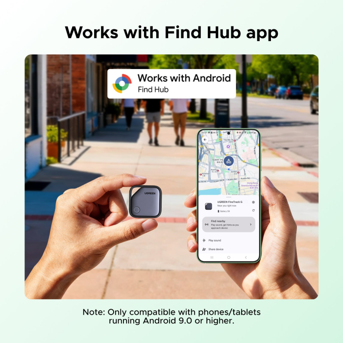 Set 4 Trackere Bluetooth Android, Google Find Hub, USB-C, Autonomie pana la 12 Luni [5]