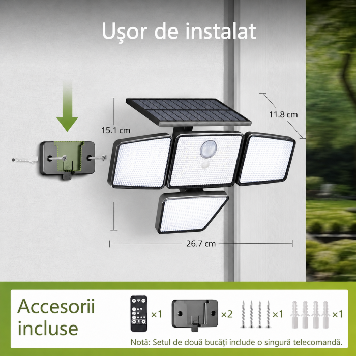 Set 2 lampi solare LED exterior PHILIPS [3]