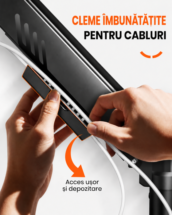Suport profesional ErGear pentru 2 monitoare 13-32 inch [6]