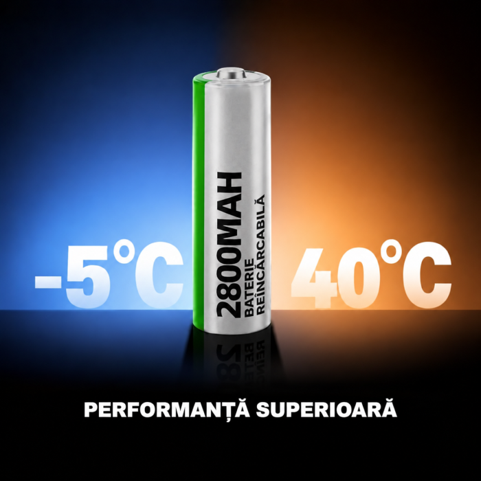 Set 16 Acumulatori AA NiMH 2800 mAh, 1.2V + 4 Cuti [6]