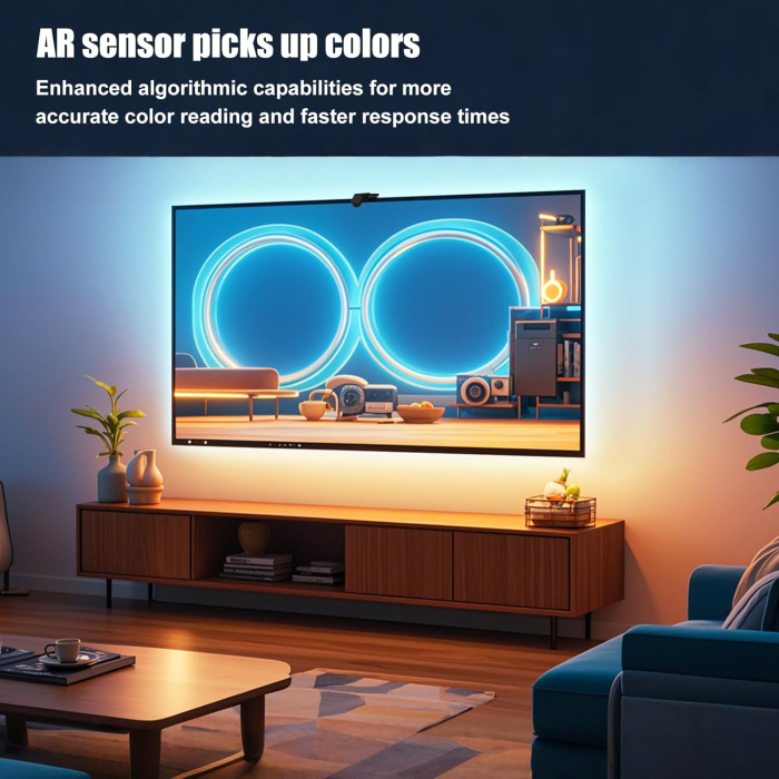 Banda LED TV Smart 4m AR Colour Sync, RGB IC, Sincronizare Muzica, Control Bluetooth si Telecomanda, pentru TV 55–65 inch [6]