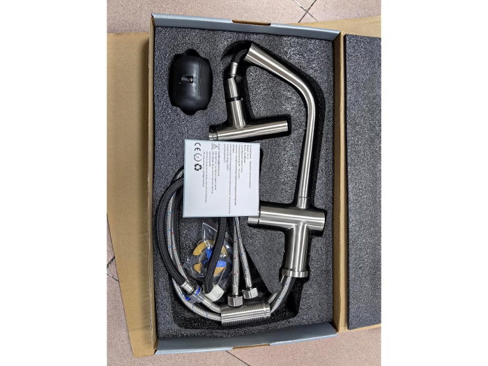 Baterie pentru Chiuveta Bucatarie Extractabila, Inox Premium SUS304, Anti-rugina, Anti-exfoliere, cap dus extractabil, Pipa inalta si Rotire 360°, 2 Moduri Jet, Monocomanda, de calitate [11]