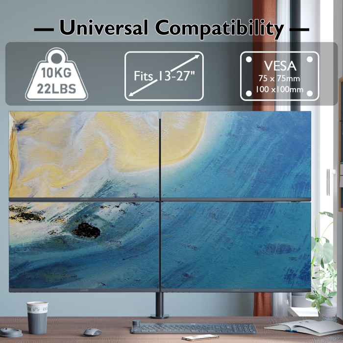 AM214 - Suport pentru 4 monitoare Bontec® 13-27 inch [6]