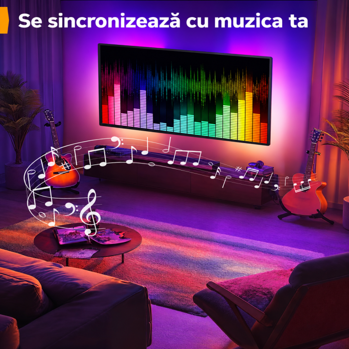 Suport TV Perlegear® 26–65 inch – perete, VESA, RGB, pana la 45 kg, negru. [7]