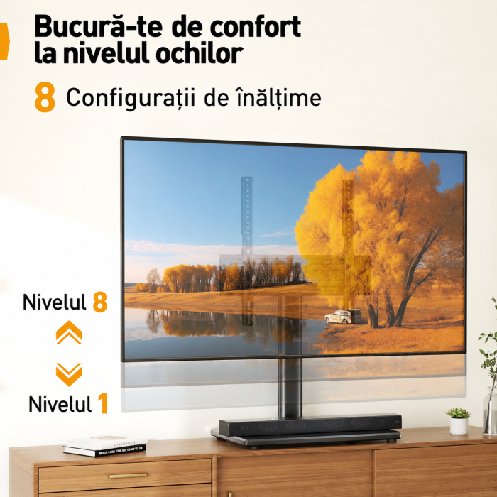 Suport televizor de comoda Perlegear® 24-60 inch [5]
