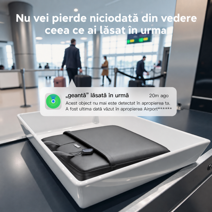 Tracker AirTag Bluetooth UGREEN® FineTrack compatibil Apple Find My (iOS), Set 4 buc, localizator obiecte cu baterie inlocuibila 2 ani, certificat Apple MFi [4]