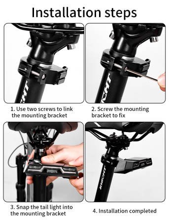 Stop bicicleta AdyMel® in 2 culori cu acumulator [4]