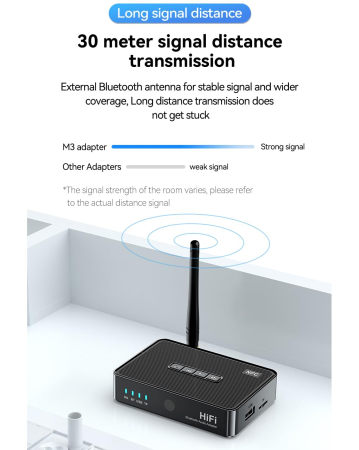 Adaptor audio Bluetooth AdyMel® – SD, USB, NFC, telecomanda, RCA, AUX 3.5 mm, acumulator, negru. [6]