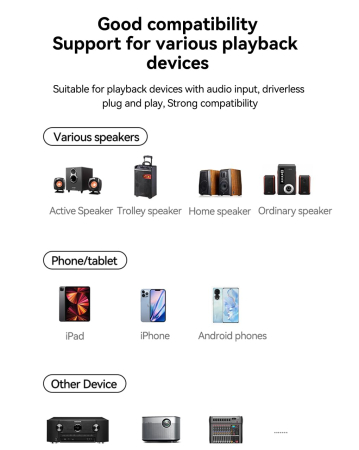 Adaptor audio Bluetooth AdyMel® – SD, USB, NFC, telecomanda, RCA, AUX 3.5 mm, acumulator, negru. [4]