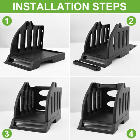 Suport etichete autoadezive 2 in 1 AdyMel® – pentru imprimanta termica, rola si stivuite, negru. [3]