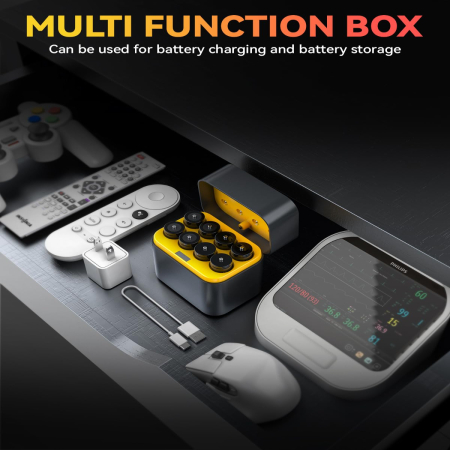 Incarcator baterii Ansten® – set 8 acumulatori AA Li-ion 1.5V, incarcare rapida. [6]