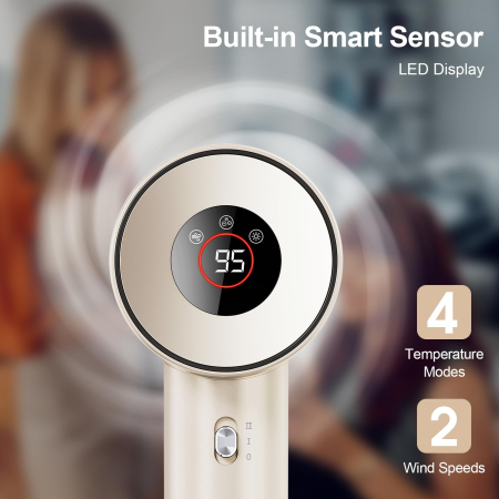 Uscator de par profesional – 500 milioane ioni negativi, motor 140.000 RPM, bej. [4]