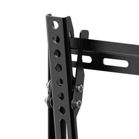 Suport TV de perete Pepita – reglabil cu inclinare, 23–42 inch, VESA 200x200, negru. [1]