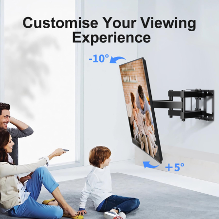 Suport TV Suptek® Premium – perete, 32–84 inch, VESA, inclinare si rotire, pana la 60 kg, negru. [4]