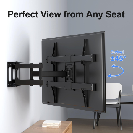 Suport TV Suptek® Premium – perete, 32–84 inch, VESA, inclinare si rotire, pana la 60 kg, negru. [5]