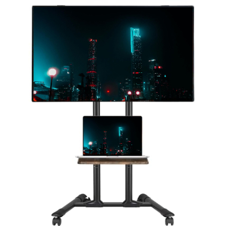 Accesorii TV & Monitoare - Suport TV premium Adymel® 32–85 inch – stand cu roti 360°, VESA 600x400, multifunctional.