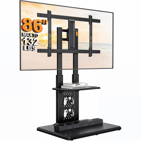 Suporturi TV - Suport TV Perlegear® 32–86 inch – stand Premium, VESA 600x400, multifunctional.