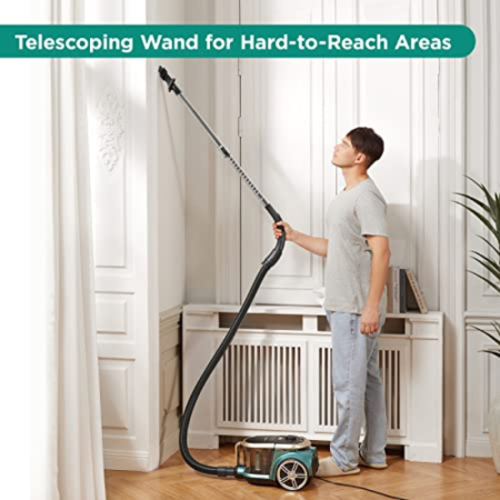 Aspirator fara sac Eureka® Apollo – cilindric, 800 W, 2,2 l, pentru covoare si pardoseli, verde. [3]