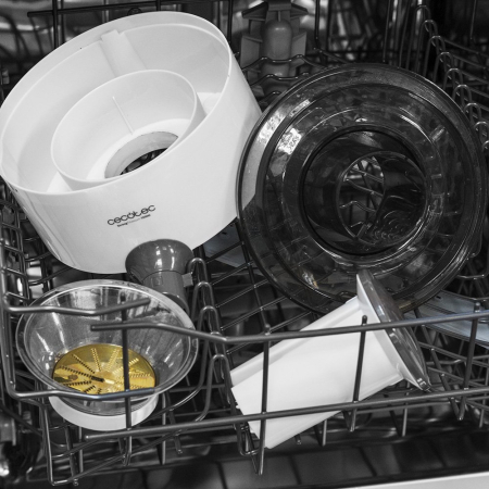 Storcator de fructe si legume Cecotec ExtremeTitanium 19000, 650 W, 2 viteze + Turbo, recipient suc 950 ml, negru [3]