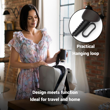 AM255 - Uscator de Par portabil ProfiCare® 1400W, Compact si Pliabil, 2 Trepte, Aer Rece, Protectie Supraincalzire, Maro [4]