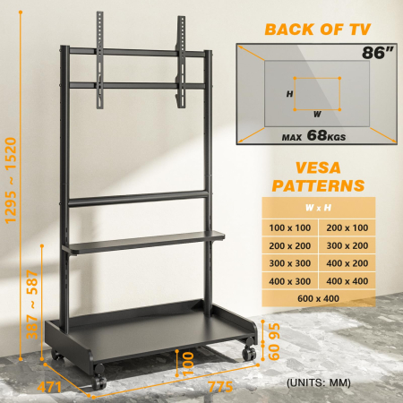 AM317 - Suport TV pentru Televizor 40-86 Inch [1]