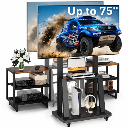 Accesorii TV & Monitoare - AM318 - Suport TV pentru Televizor 32-75 Inch si 2 comode