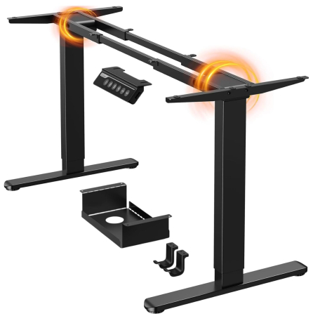 Casa & Birou - Cadru Birou Electric ErGear® 107-175 CM, Negru