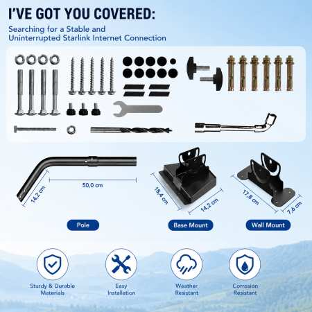 Suport Reglabil pentru Antena Starlink Gen 3 [1]