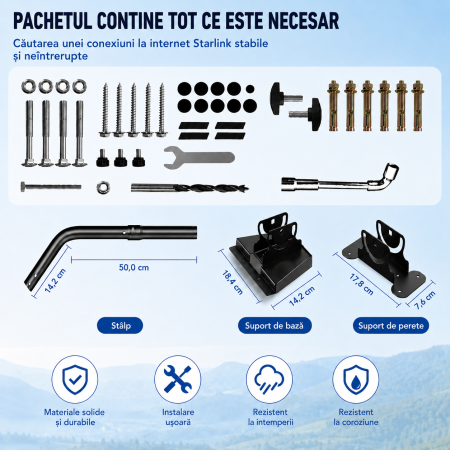 Suport Reglabil pentru Antena Starlink Gen 3 [1]