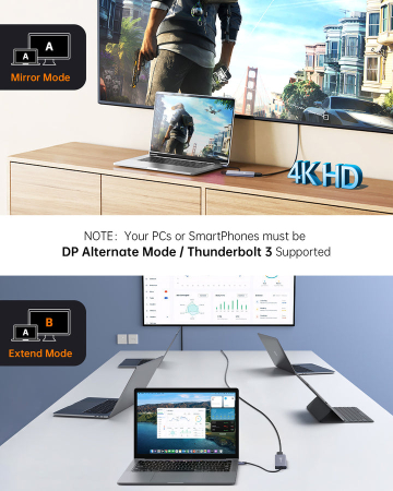 Set Hub USB-C 6-in-1 NOVOO® R6 PD + Hub USB 3.0 [6]