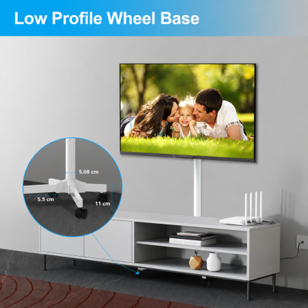 Suport TV pentru televizor 21-60 inch, Alb [3]